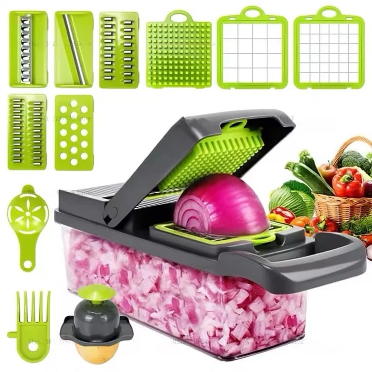 16-in-1 Vegetable Chopper Mandoline Slicer | Food Dicer Peeler