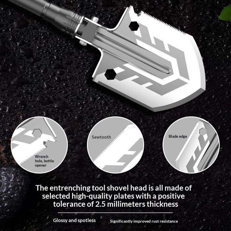 Portable Folding Self-Defense High-Carbon Steel Engineer Shovel for Cars