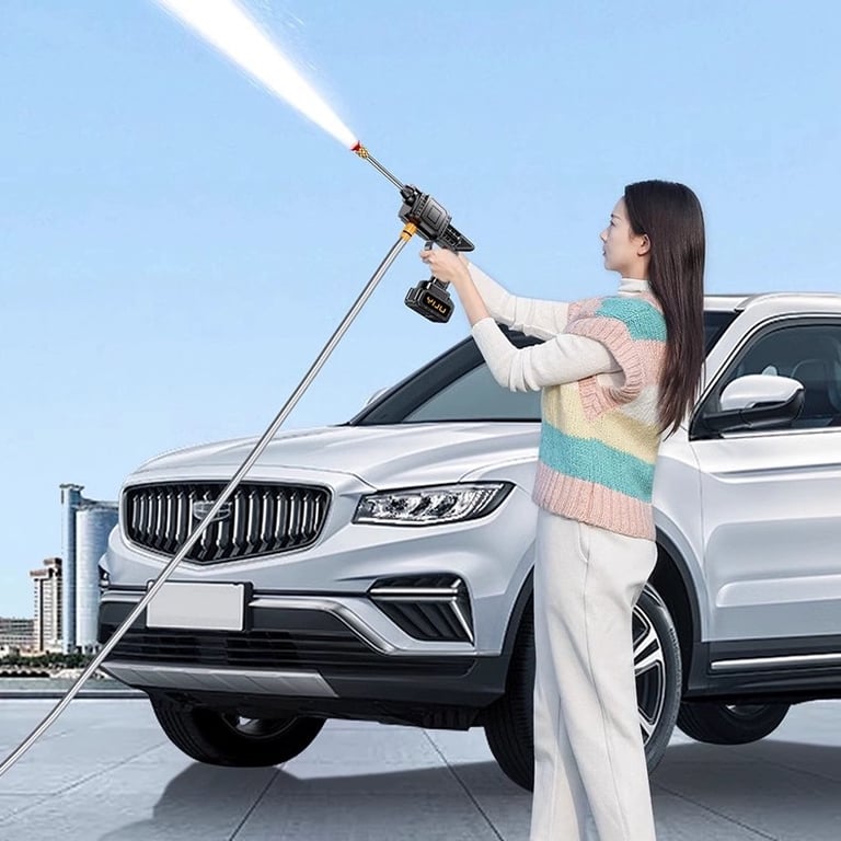 Wireless High-Pressure Car Washer | Cordless Portable Water Gun Kit