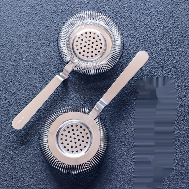 Stainless Steel European Hawthorne Cocktail Strainer | Professional Ice Filter